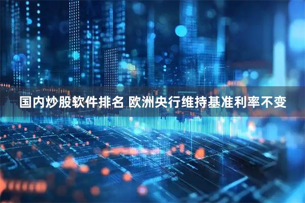国内炒股软件排名 欧洲央行维持基准利率不变